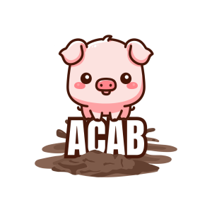 ACAB Piggy Sticker
